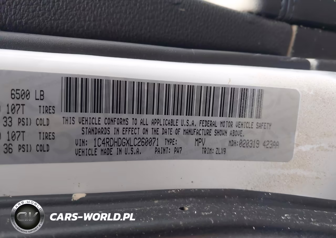2020 Dodge Durango Gt Plus Rwd VIN:1C4RDHDGXLC260071 - 9