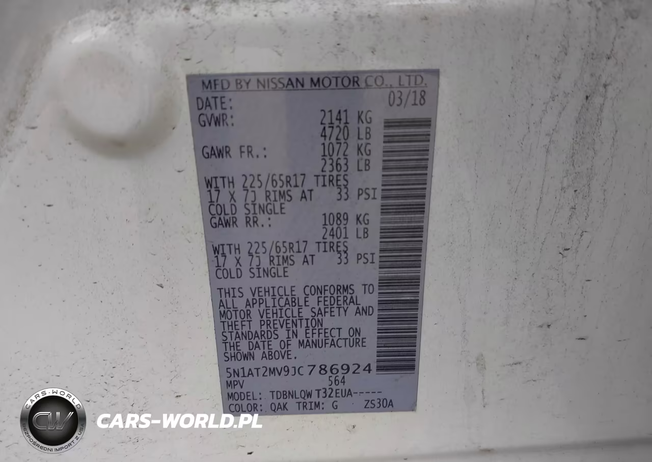 2018 Nissan Rogue Sv VIN:5N1AT2MV9JC786924 - 9