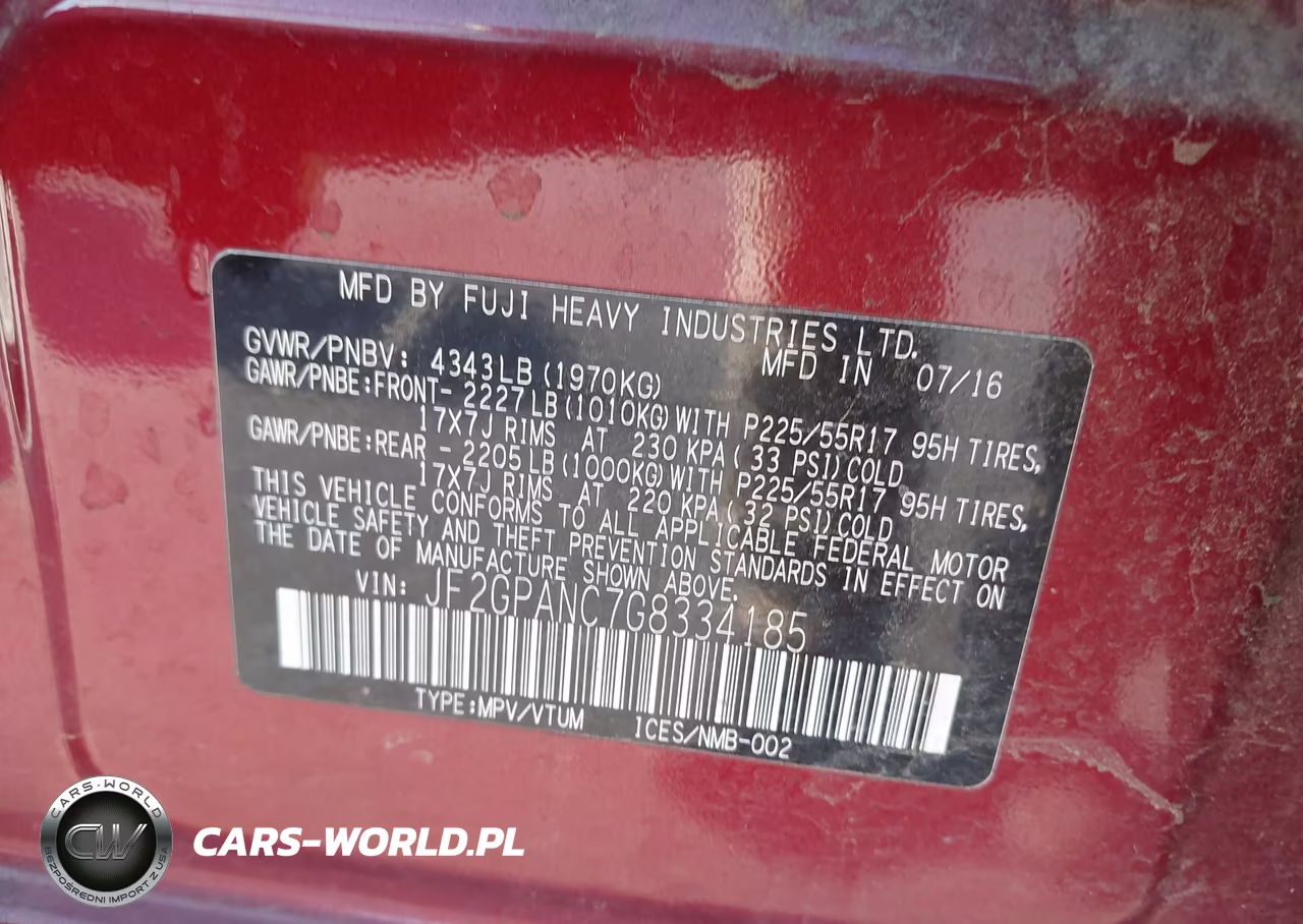 2016 Subaru Crosstrek Limited VIN:JF2GPANC7G8334185 - 9
