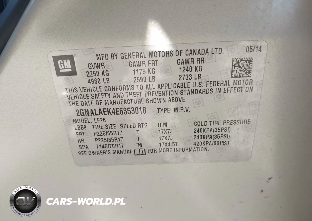 2014 Chevrolet Equinox Ls VIN:2GNALAEK4E6353018 - 9