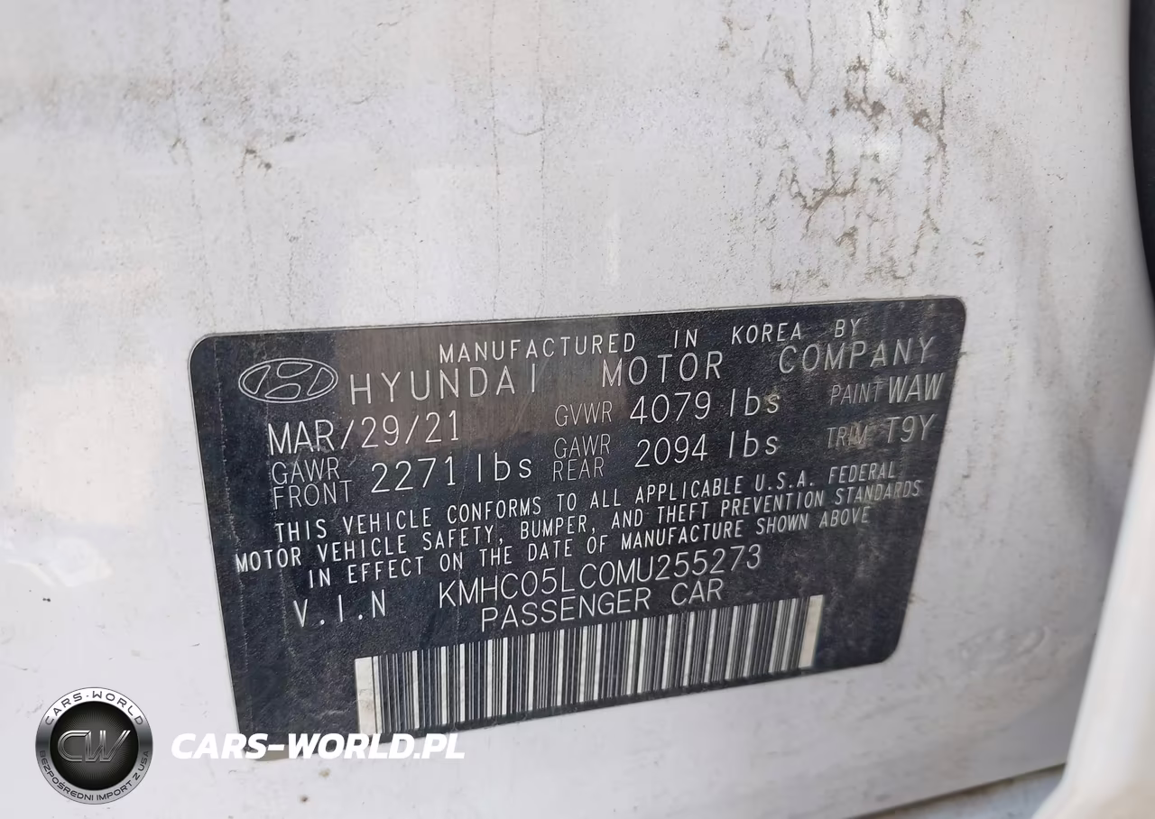 2021 Hyundai Ioniq Hybrid Limited VIN:KMHC05LC0MU255273 - 9