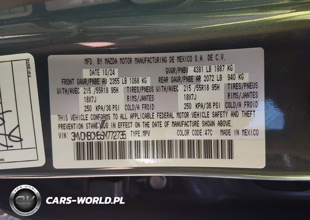 2025 Mazda Cx-30 2.5 S Carbon Edition VIN:3MVDMBCM5SM772735 - 9