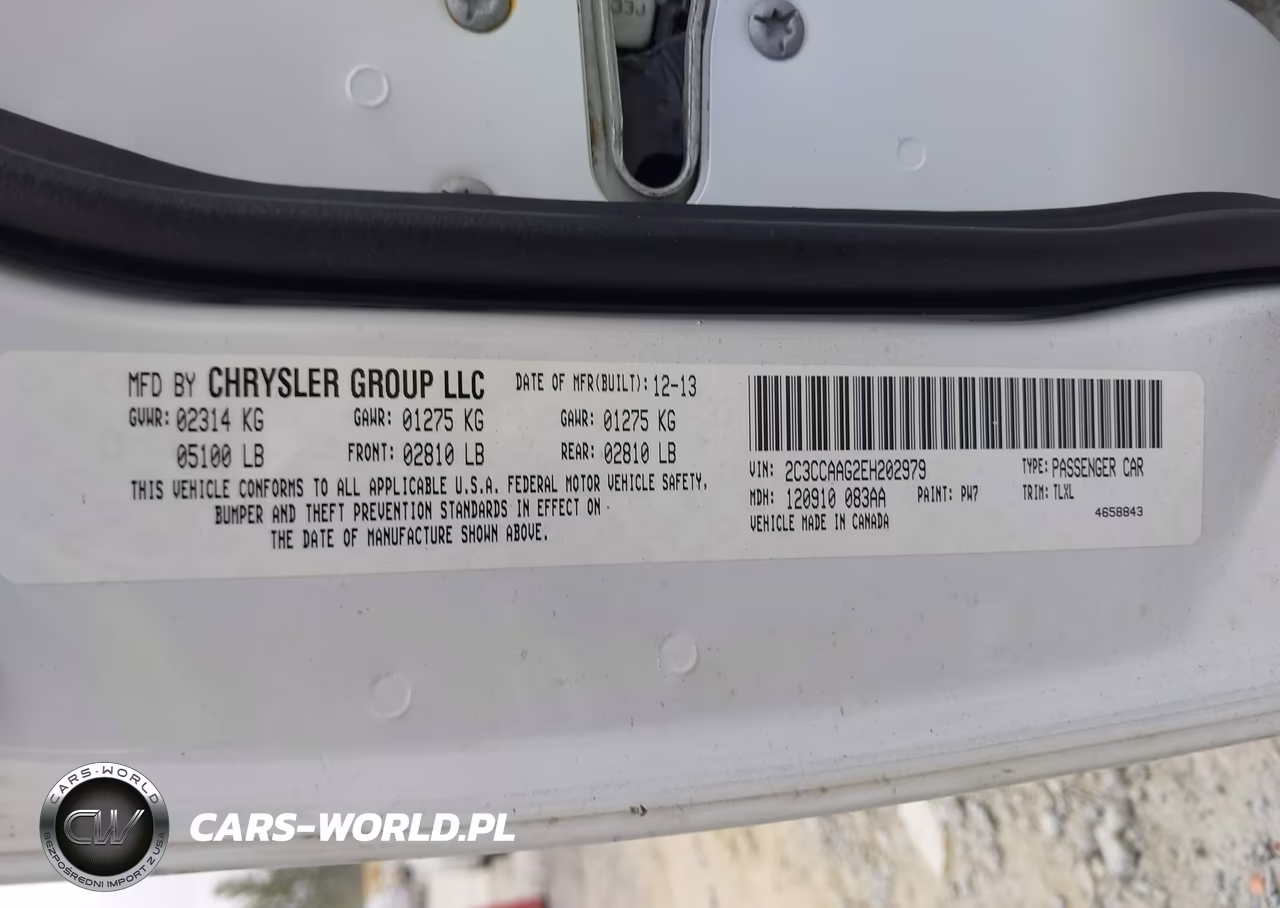 2014 Chrysler 300 VIN:2C3CCAAG2EH202979 - 9