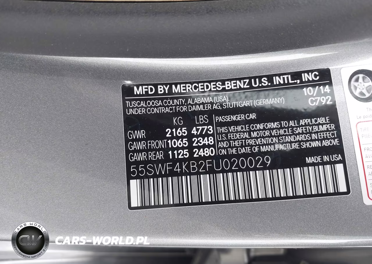 2015 Mercedes-Benz C 300 4Matic VIN:55SWF4KB2FU020029 - 9