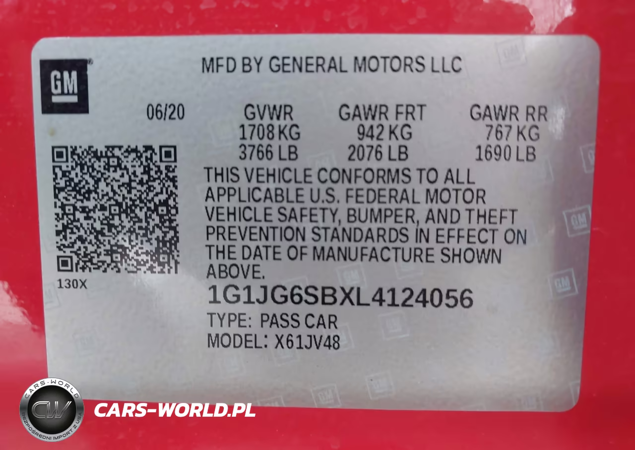 2020 Chevrolet Sonic Fwd 1Fl 5-Door VIN:1G1JG6SBXL4124056 - 9