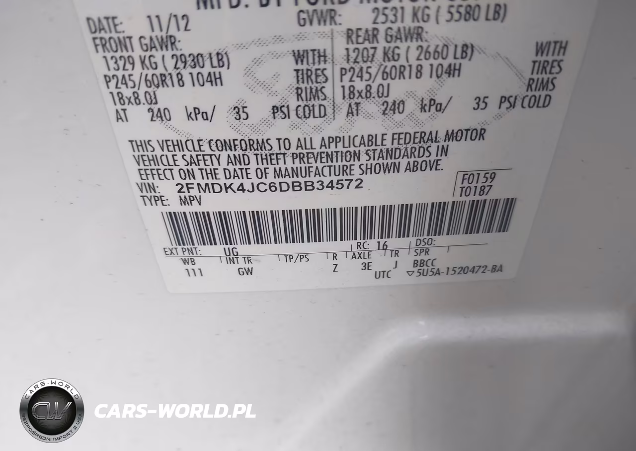 2013 Ford Edge Sel VIN:2FMDK4JC6DBB34572 - 9