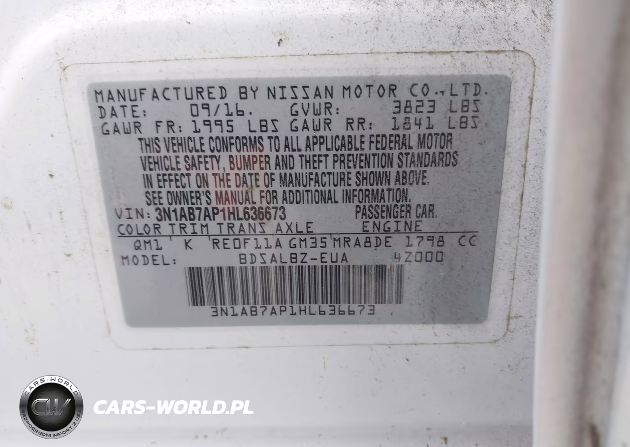 2017 Nissan Sentra S VIN:3N1AB7AP1HL636673 - 9