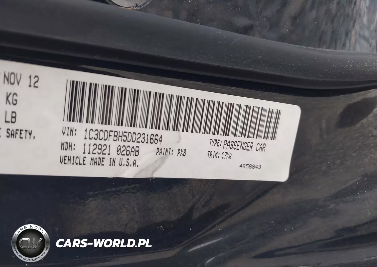 2013 Dodge Dart Rallye VIN:1C3CDFBH5DD231664 - 9