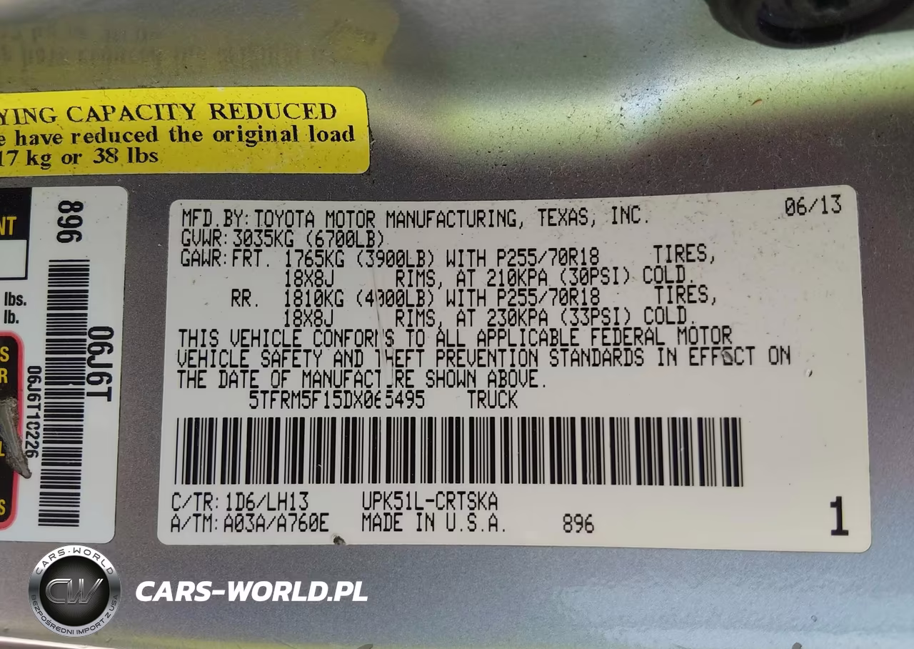 2013 Toyota Tundra Grade 4.6L V8 VIN:5TFRM5F15DX065495 - 9