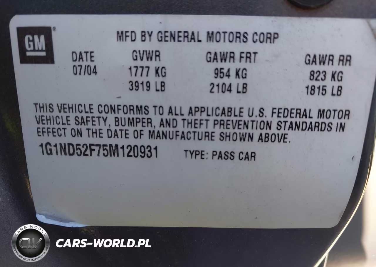 2005 Chevrolet Classic VIN:1G1ND52F75M120931 - 9