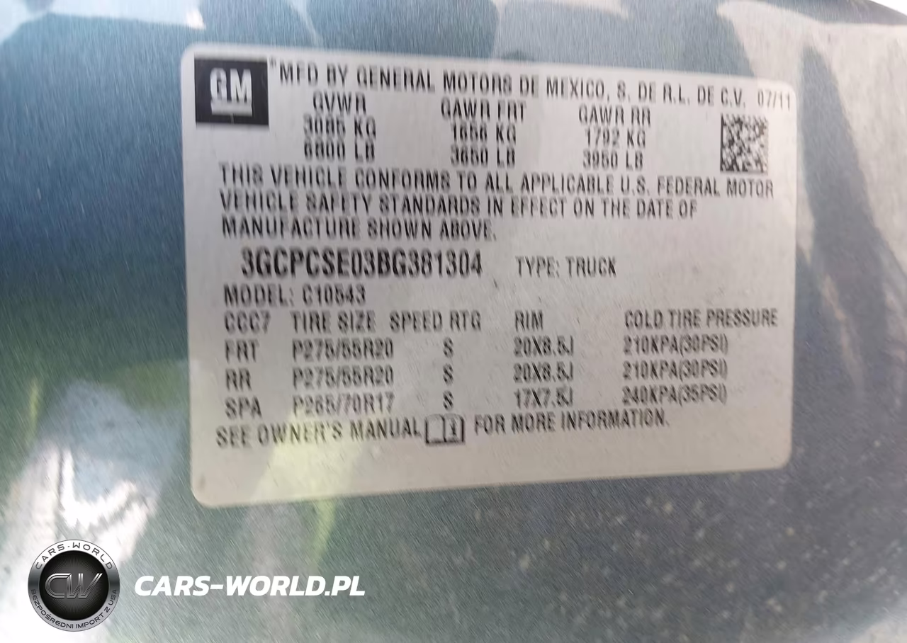 2011 Chevrolet Silverado 1500 Lt VIN:3GCPCSE03BG381304 - 9