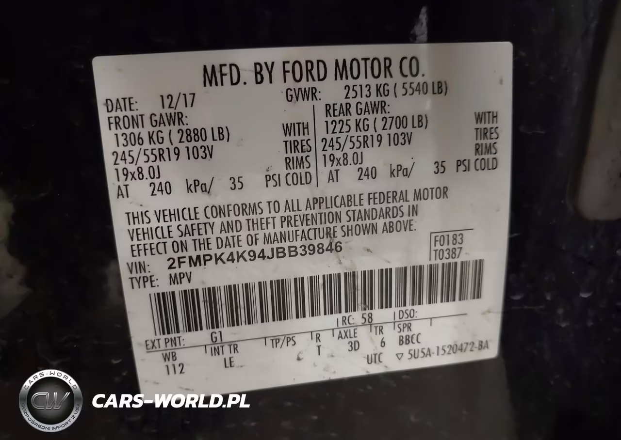 2018 Ford Edge Titanium VIN:2FMPK4K94JBB39846 - 9