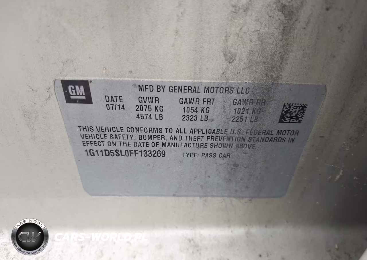 2015 Chevrolet Malibu 2Lt VIN:1G11D5SL0FF133269 - 9
