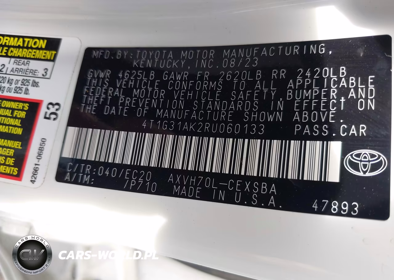 2024 Toyota Camry Hybrid Se Nightshade VIN:4T1G31AK2RU060133 - 9