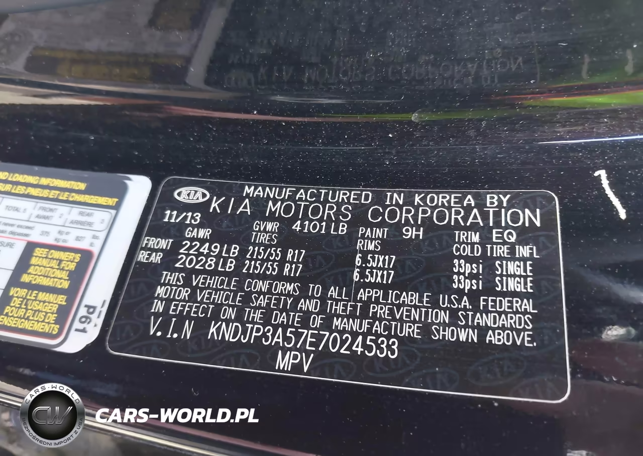 2014 Kia Soul + VIN:KNDJP3A57E7024533 - 9