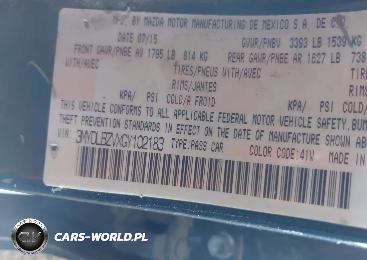 2016 Scion Ia VIN:3MYDLBZVXGY102183 - 9