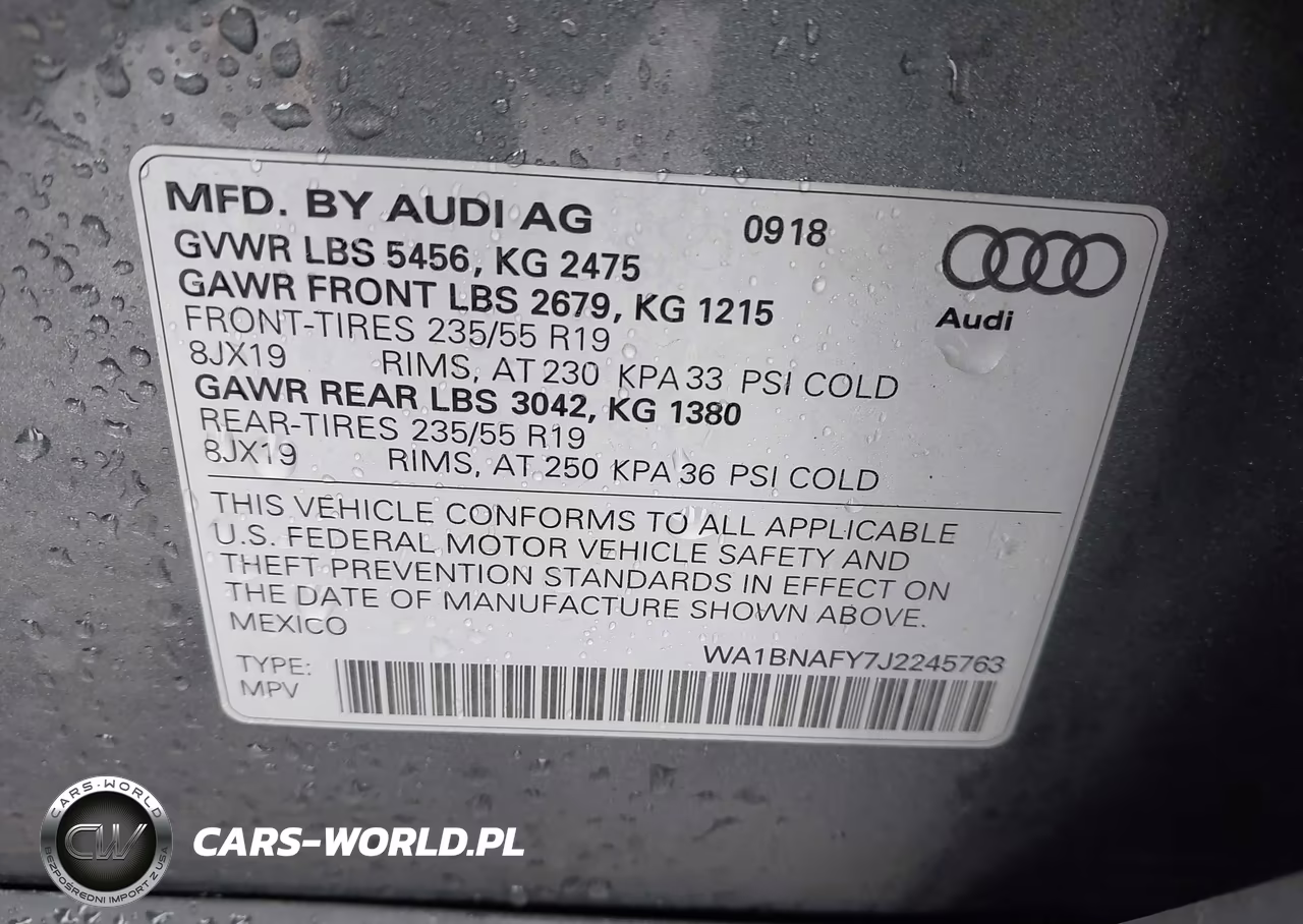 2018 Audi Q5 2.0T Premium-2.0T Tech Premium VIN:WA1BNAFY7J2245763 - 9