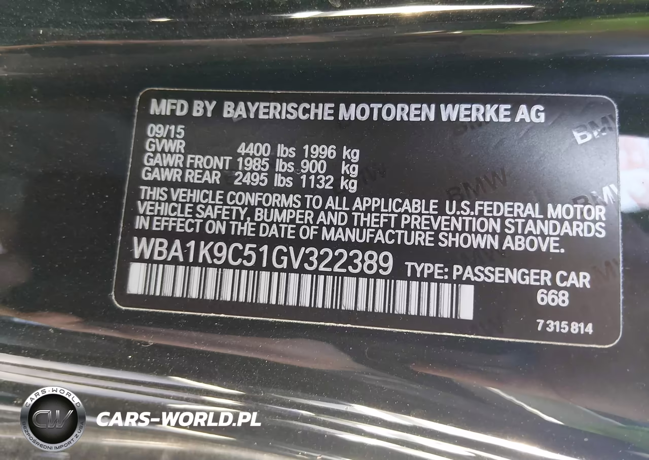 2016 BMW 228I VIN:WBA1K9C51GV322389 - 9