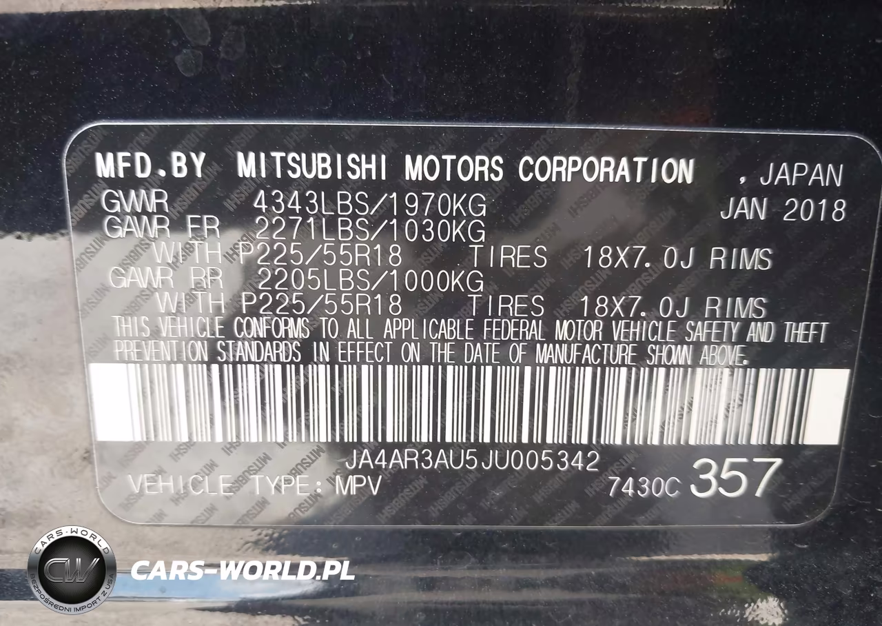 2018 Mitsubishi Outlander Sport 2.0 Le VIN:JA4AR3AU5JU005342 - 9