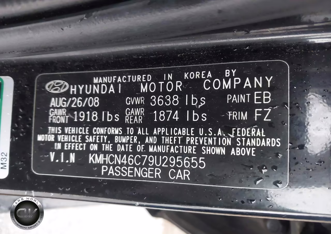 2009 Hyundai Accent Auto Gls VIN:KMHCN46C79U295655 - 9