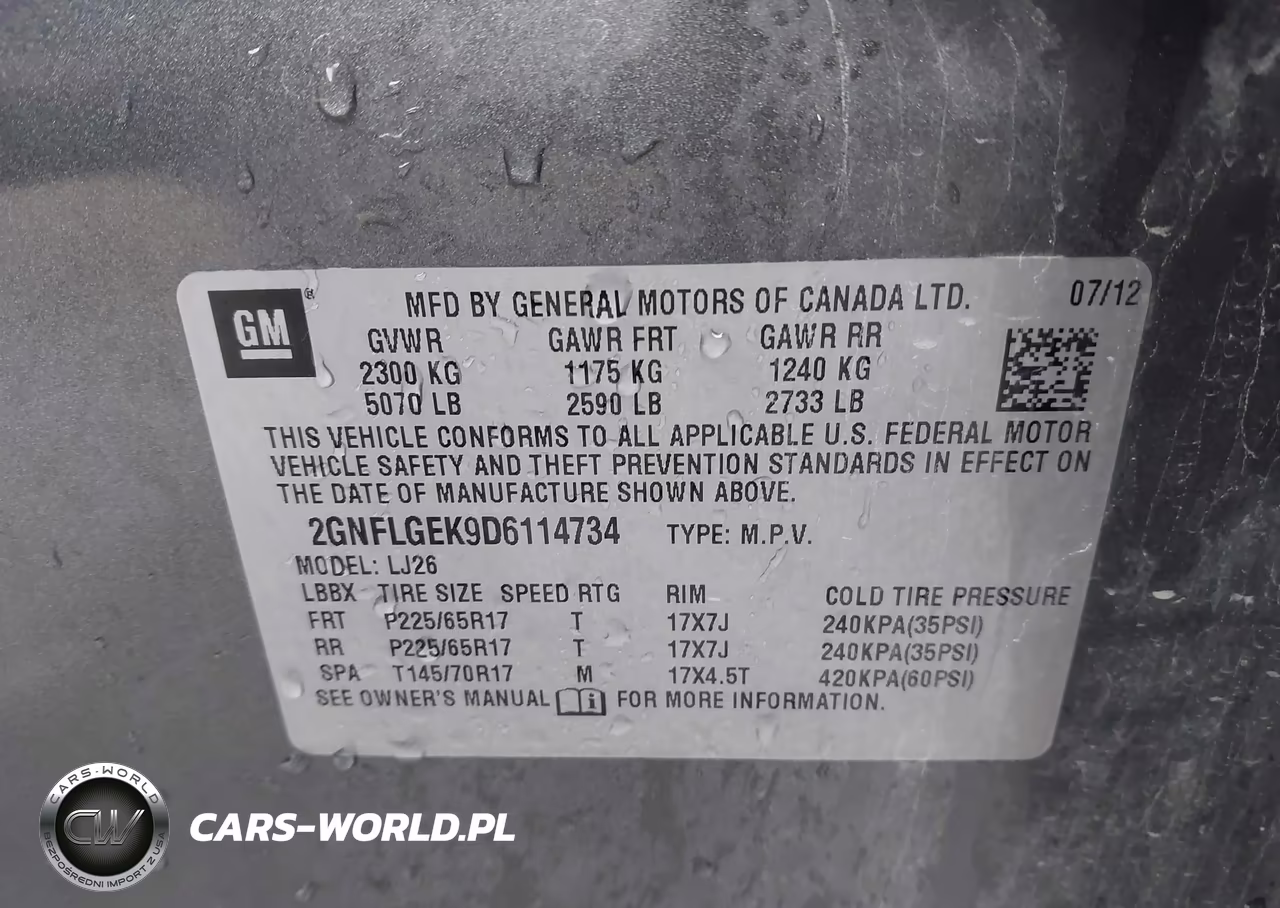 2013 Chevrolet Equinox Ltz VIN:2GNFLGEK9D6114734 - 9