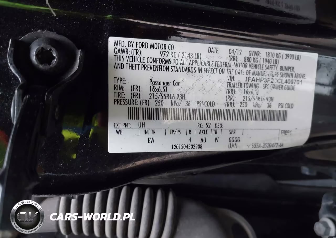 2012 Ford Focus Se VIN:1FAHP3F20CL409701 - 9