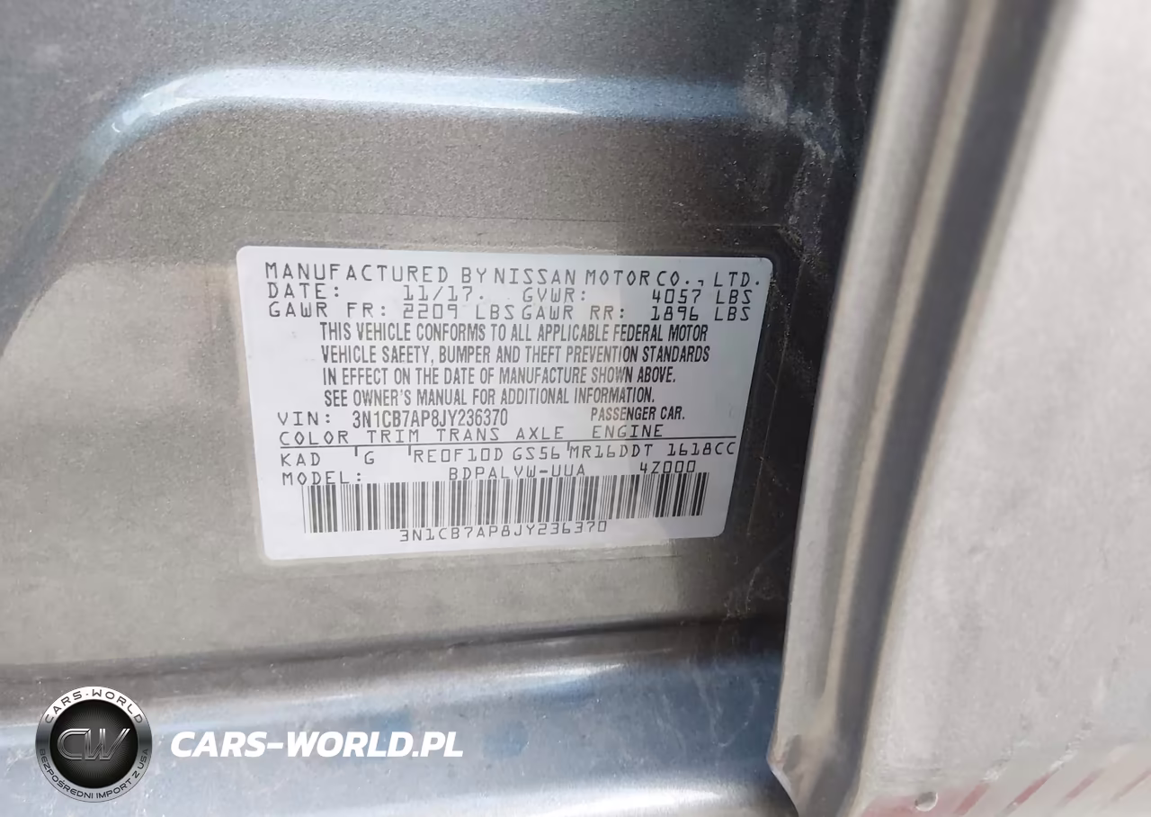 2018 Nissan Sentra Nismo VIN:3N1CB7AP8JY236370 - 9
