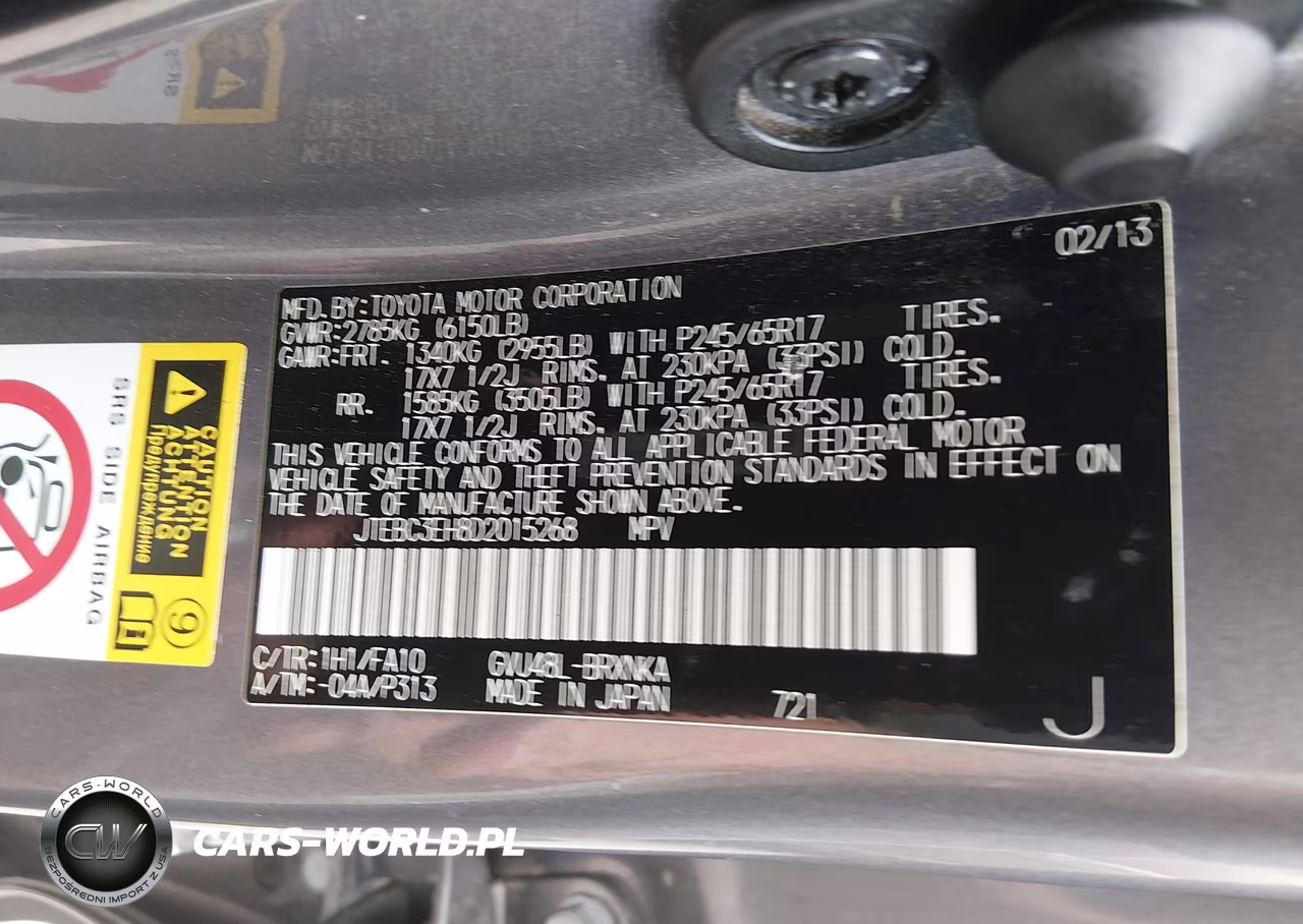 2013 Toyota Highlander Hybrid Base V6 VIN:JTEBC3EH8D2015268 - 9