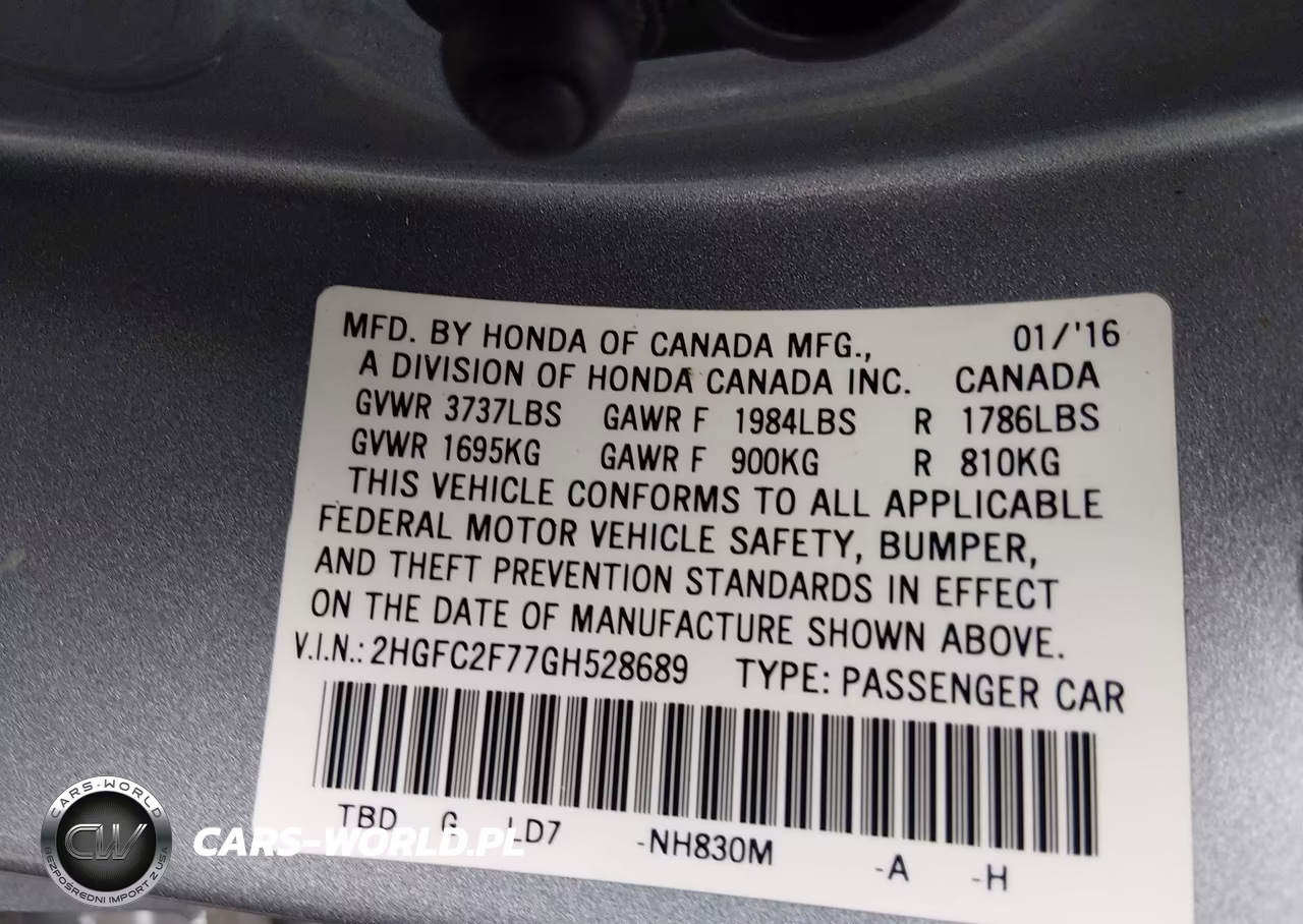 2016 Honda Civic Ex VIN:2HGFC2F77GH528689 - 9