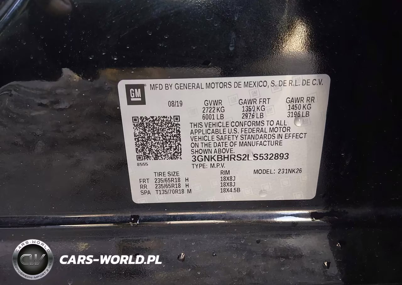 2020 Chevrolet Blazer Awd 2Lt VIN:3GNKBHRS2LS532893 - 9