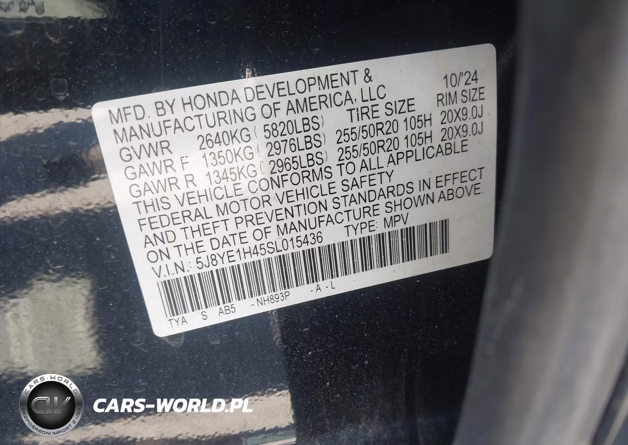 2025 Acura Mdx Technology Package VIN:5J8YE1H45SL015436 - 9