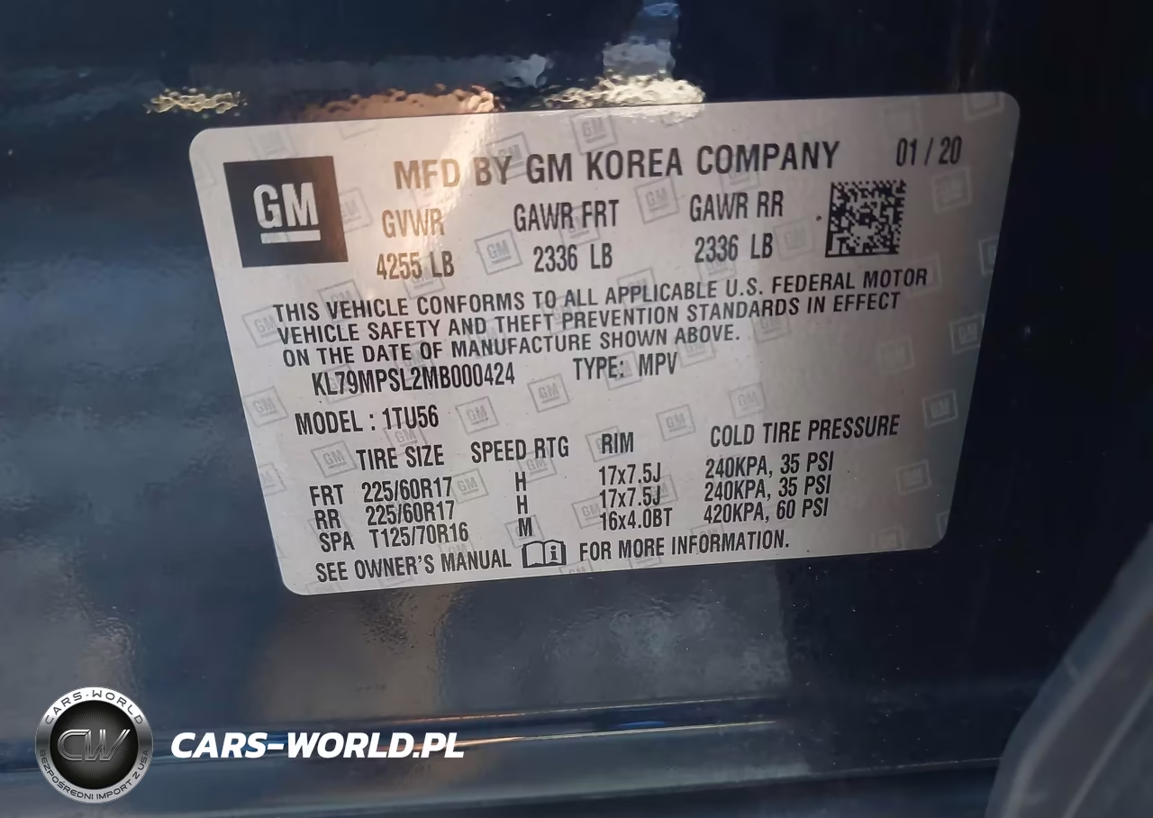 2021 Chevrolet Trailblazer Fwd Lt VIN:KL79MPSL2MB000424 - 9