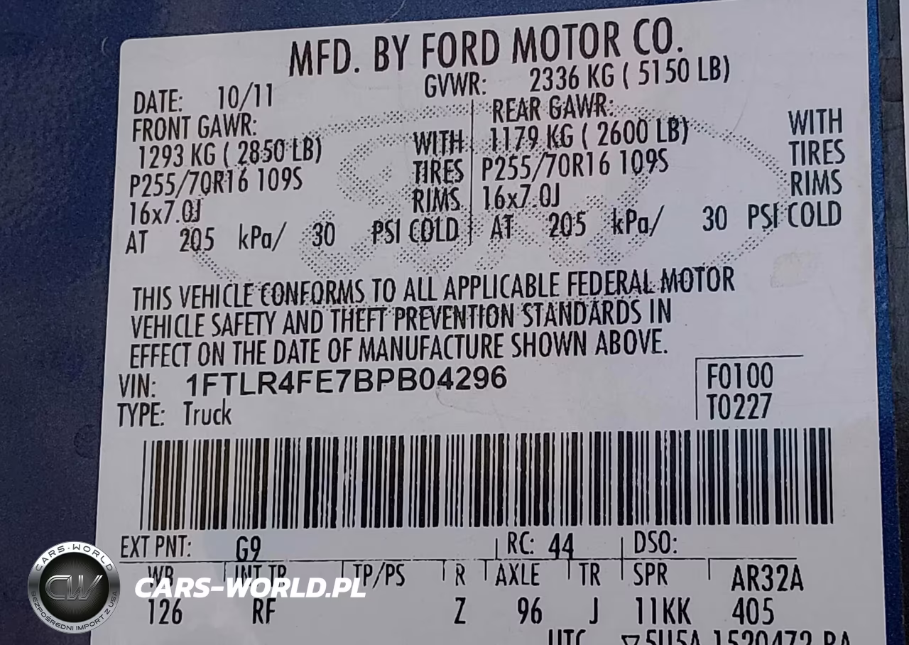 2011 Ford Ranger Super Cab VIN:1FTLR4FE7BPB04296 - 9