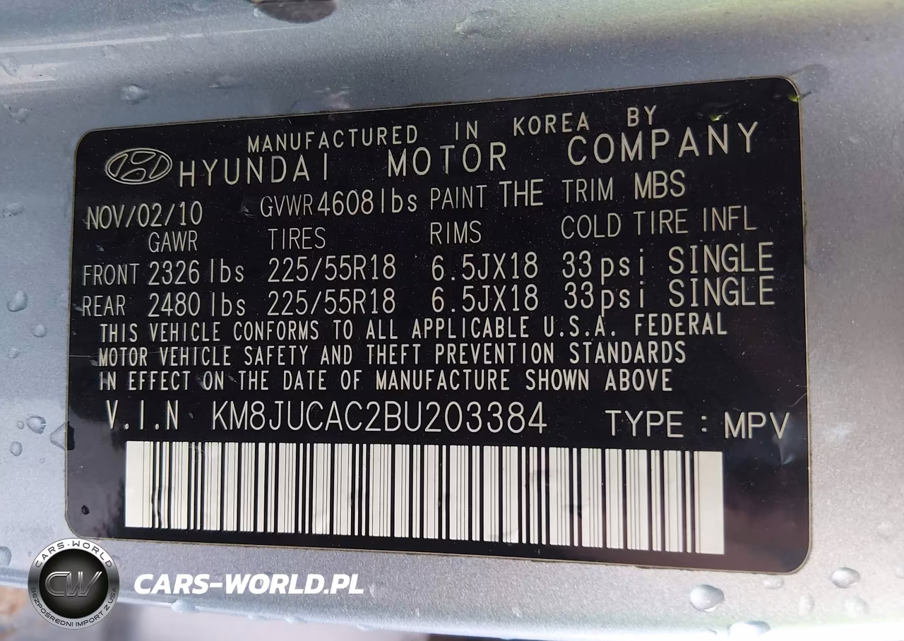 2011 Hyundai Tucson Limited VIN:KM8JUCAC2BU203384 - 9