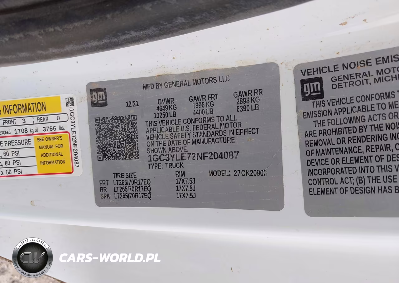 2022 Chevrolet Silverado 2500 Hd VIN:1GC3YLE72NF204087 - 9