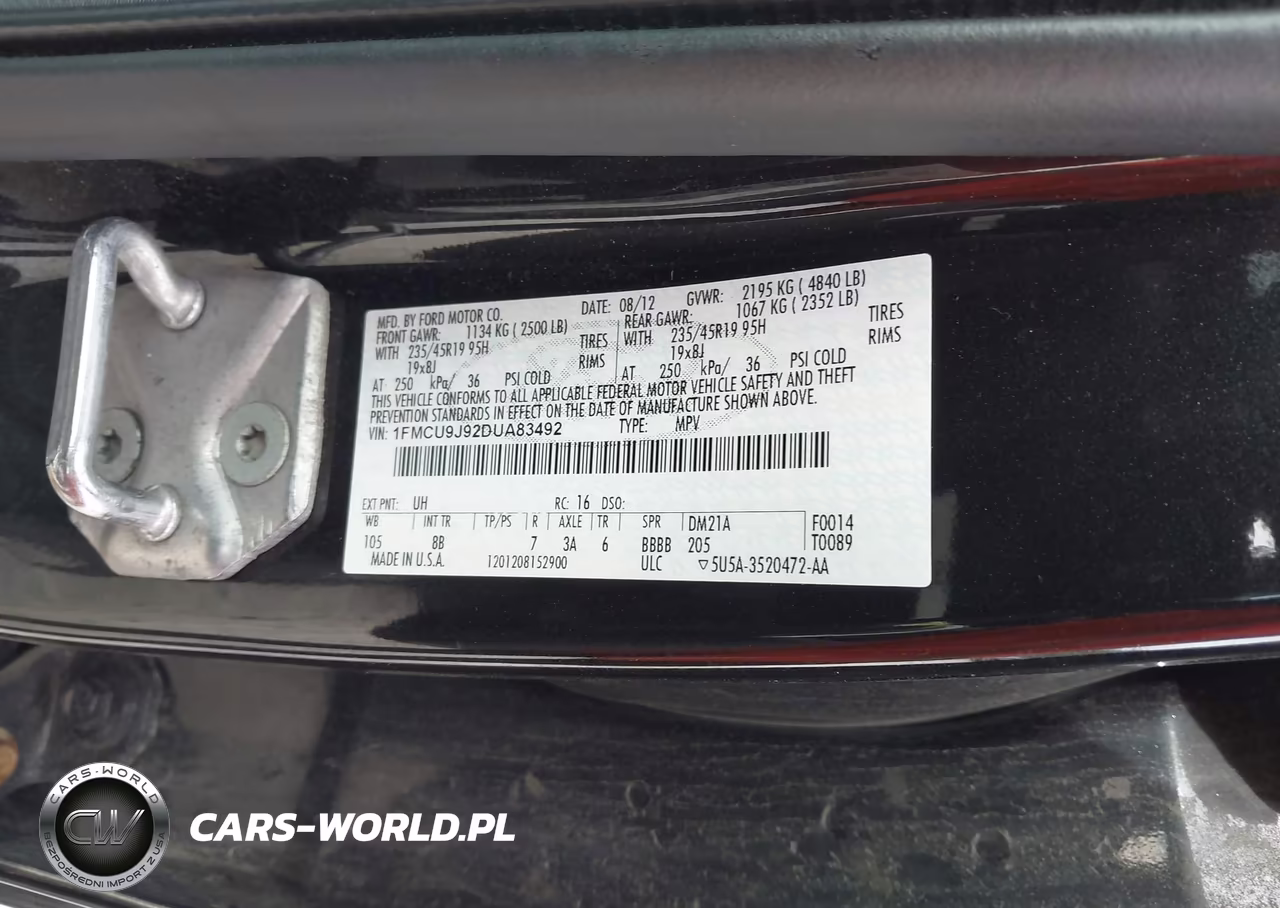 2013 Ford Escape Titanium VIN:1FMCU9J92DUA83492 - 9