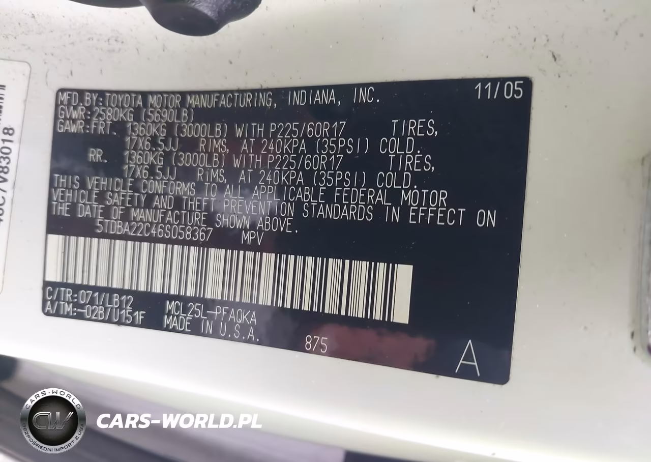 2006 Toyota Sienna Xle Limited VIN:5TDBA22C46S058367 - 9