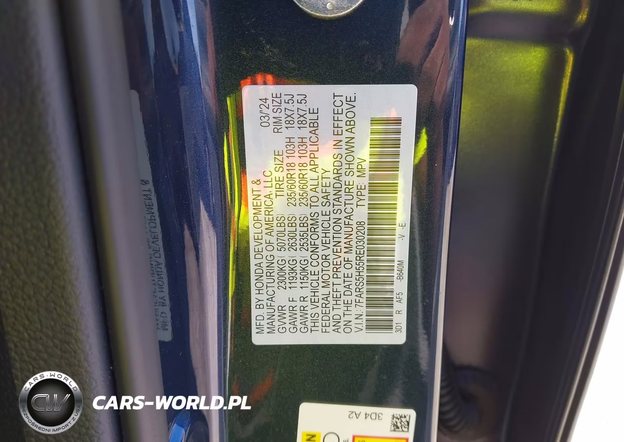 2024 Honda Cr-V Hybrid Sport VIN:7FARS5H55RE030208 - 9