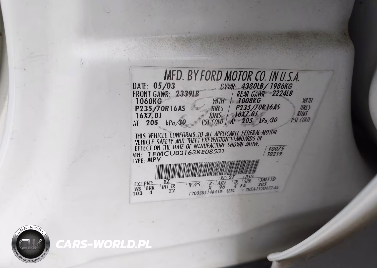 2003 Ford Escape Xlt-Xlt Popular 2 VIN:1FMCU03163KE08531 - 9