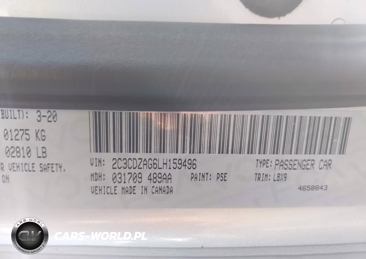 2020 Dodge Challenger Sxt VIN:2C3CDZAG6LH159496 - 9