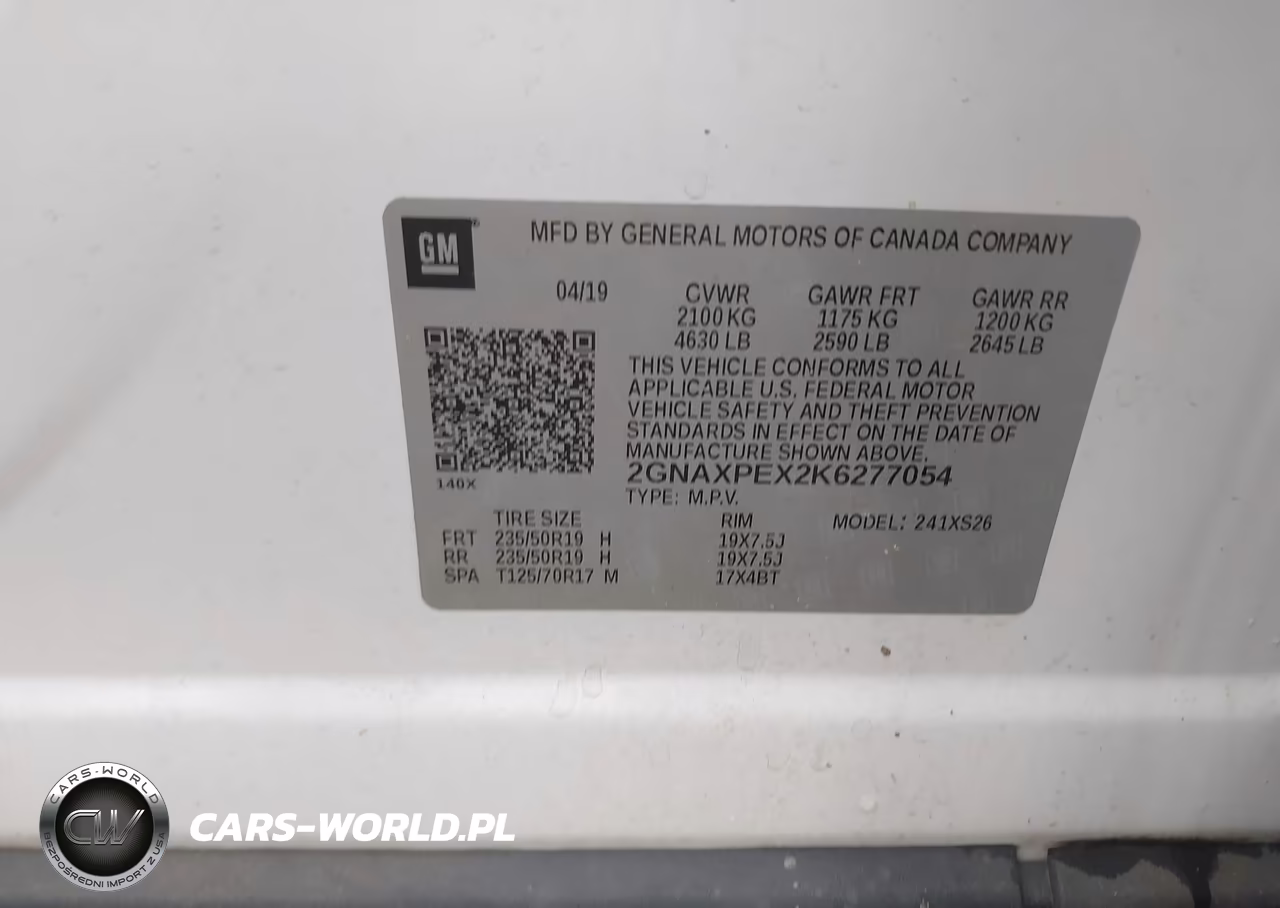 2019 Chevrolet Equinox Premier VIN:2GNAXPEX2K6277054 - 9