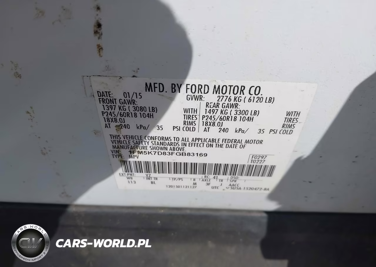 2015 Ford Explorer Xlt VIN:1FM5K7D83FGB83169 - 9