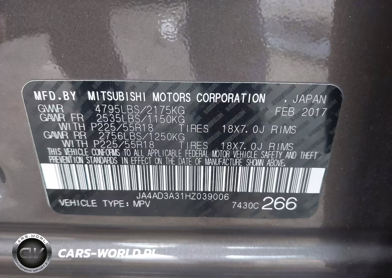 2017 Mitsubishi Outlander Se-Sel VIN:JA4AD3A31HZ039006 - 9
