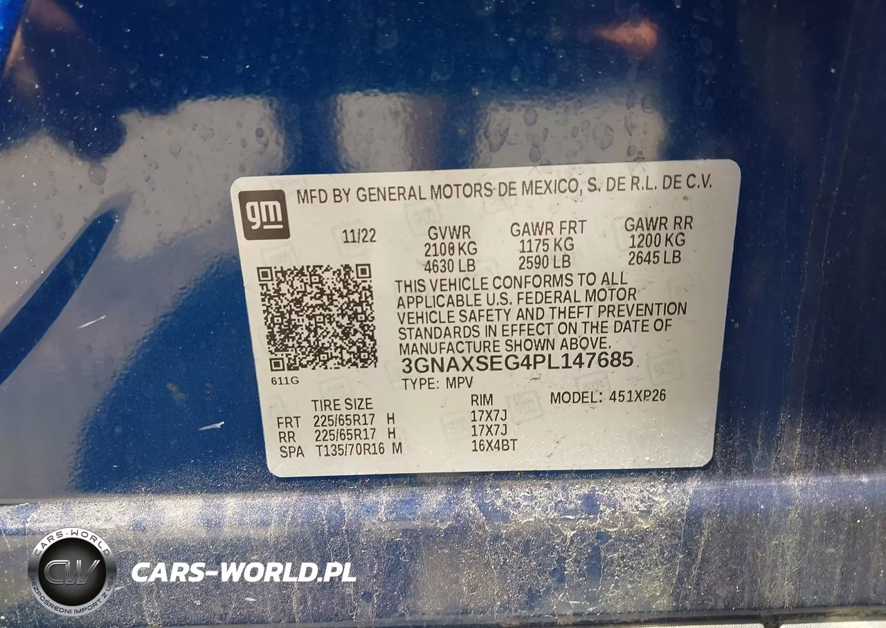 2023 Chevrolet Equinox Awd Ls VIN:3GNAXSEG4PL147685 - 9