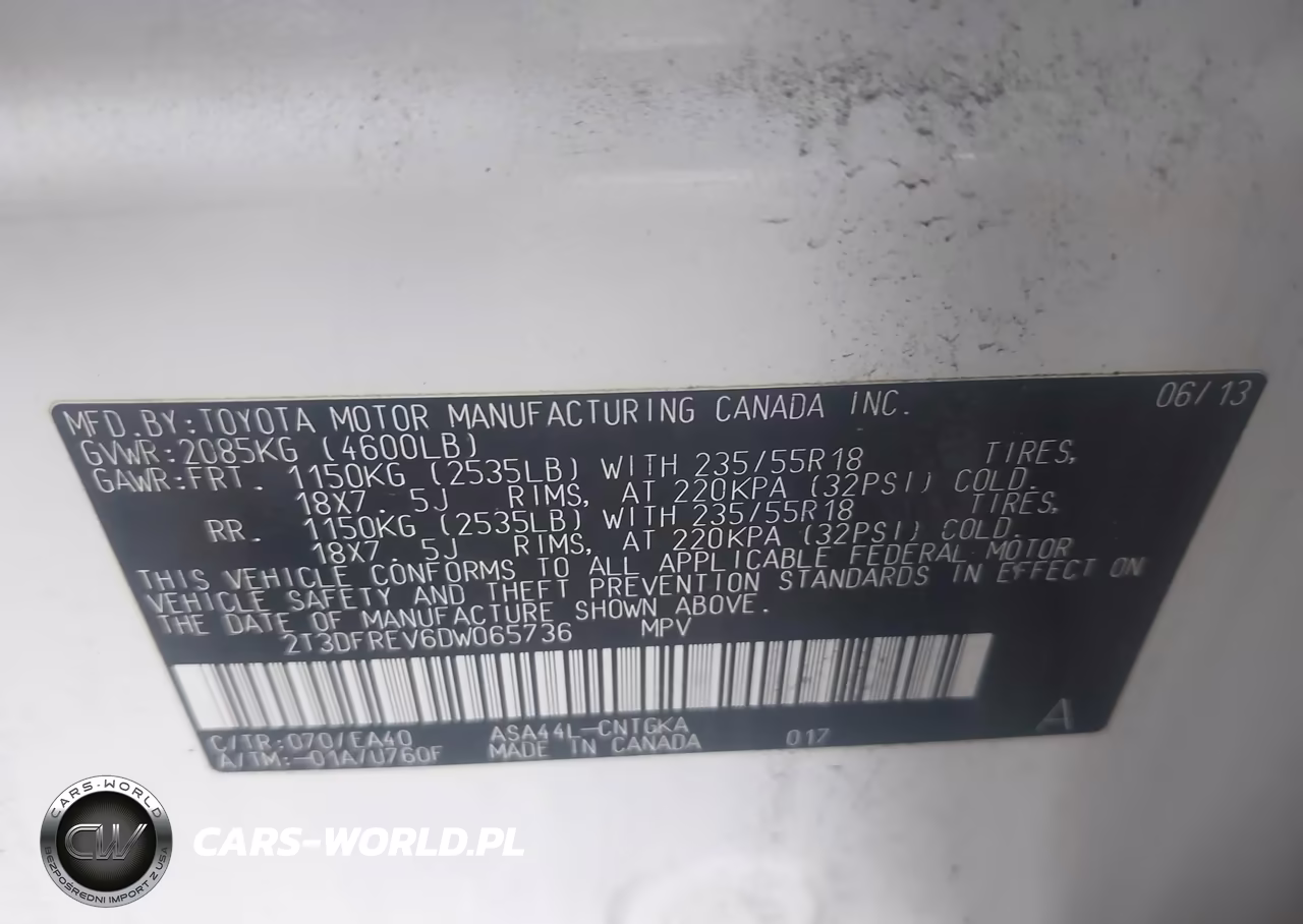 2013 Toyota Rav4 Limited VIN:2T3DFREV6DW065736 - 9