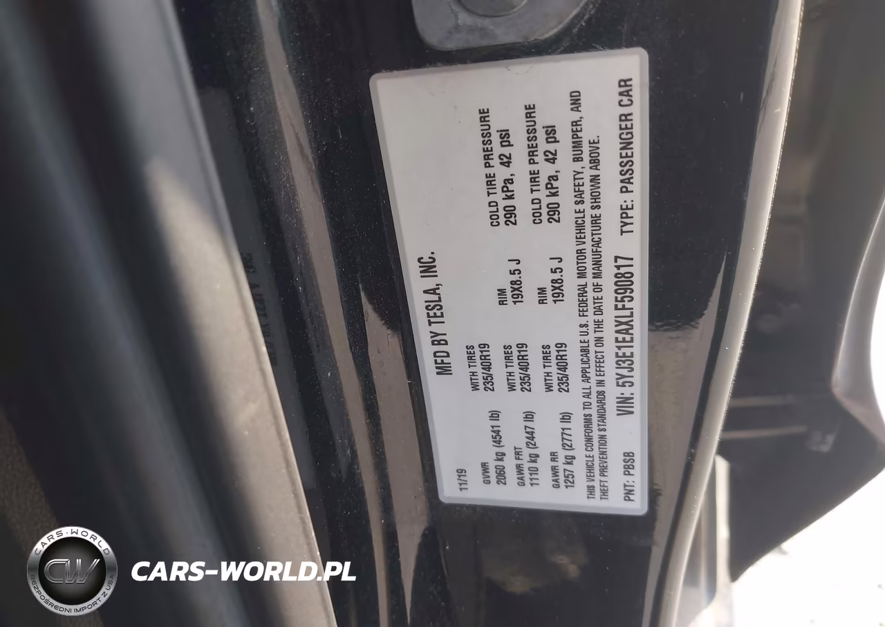 2020 Tesla Model 3 Standard Range Plus Rear-Wheel Drive-Standard Range Rear-Wheel Drive VIN:5YJ3E1EAXLF590817 - 9