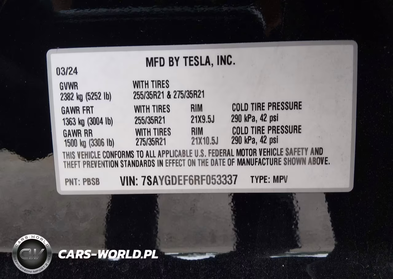 2024 Tesla Model Y Performance Dual Motor All-Wheel Drive VIN:7SAYGDEF6RF053337 - 9