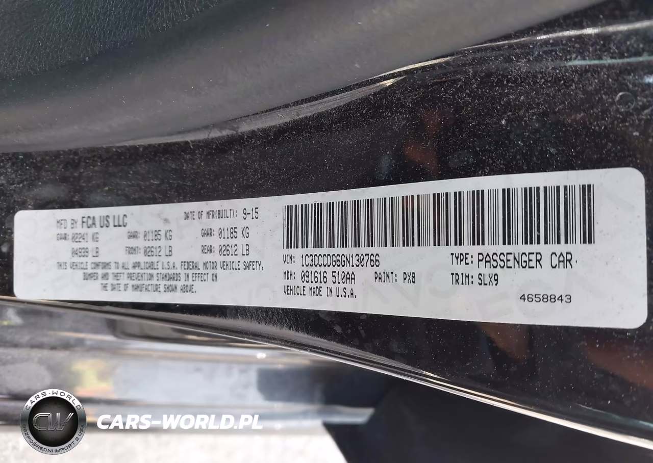 2016 Chrysler 200 S VIN:1C3CCCDG6GN130766 - 9