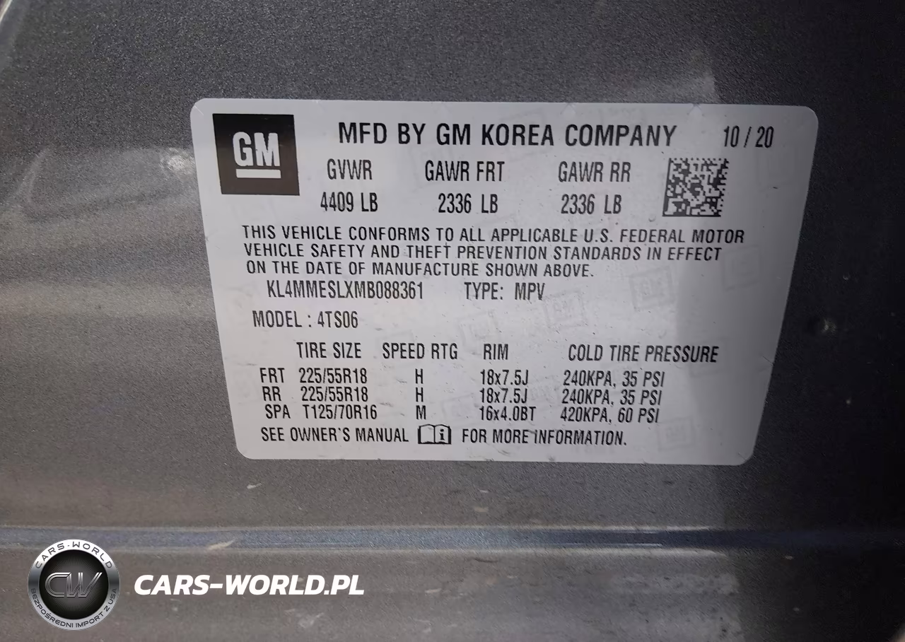 2021 Buick Encore Gx Awd Select VIN:KL4MMESLXMB088361 - 9