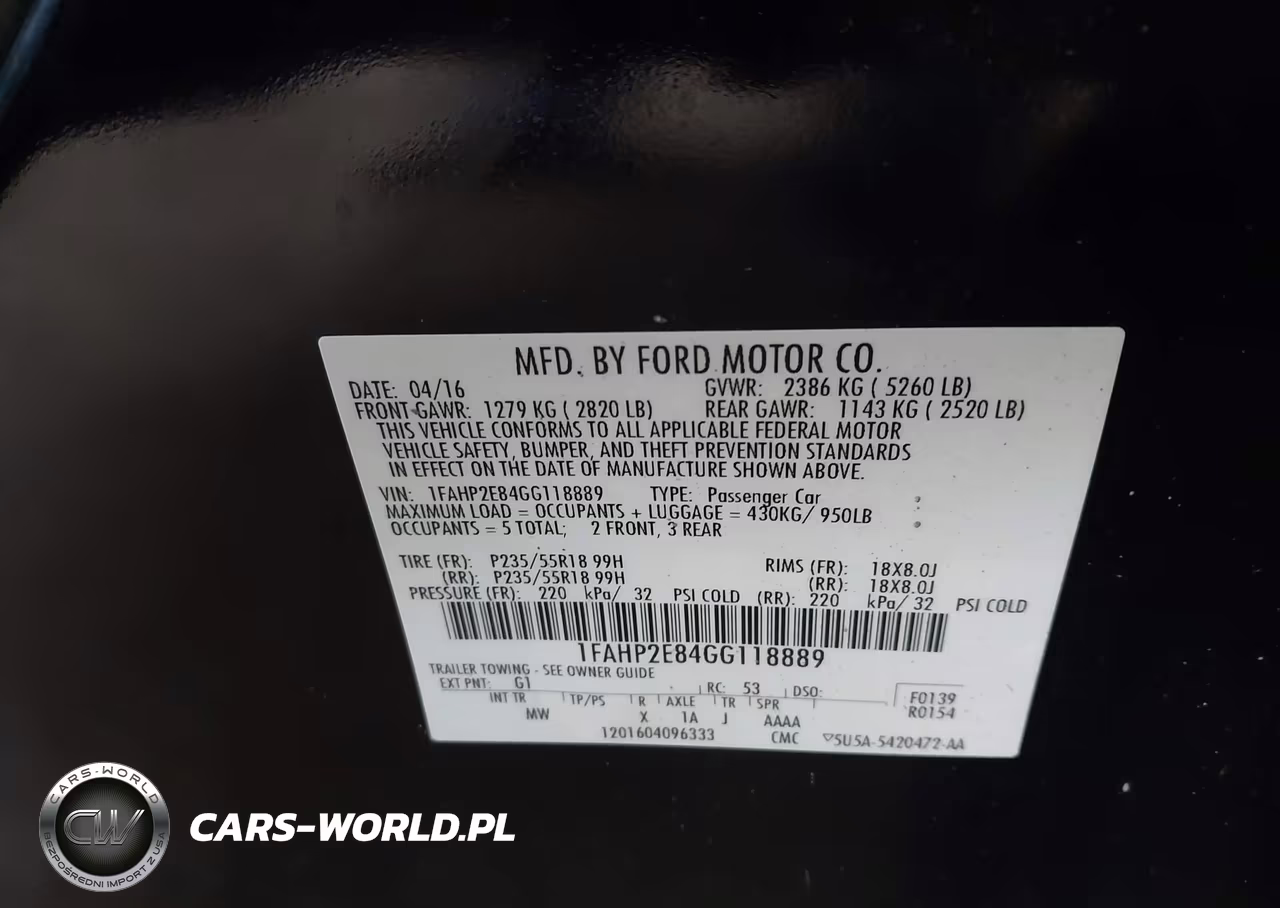 2016 Ford Taurus Sel VIN:1FAHP2E84GG118889 - 9